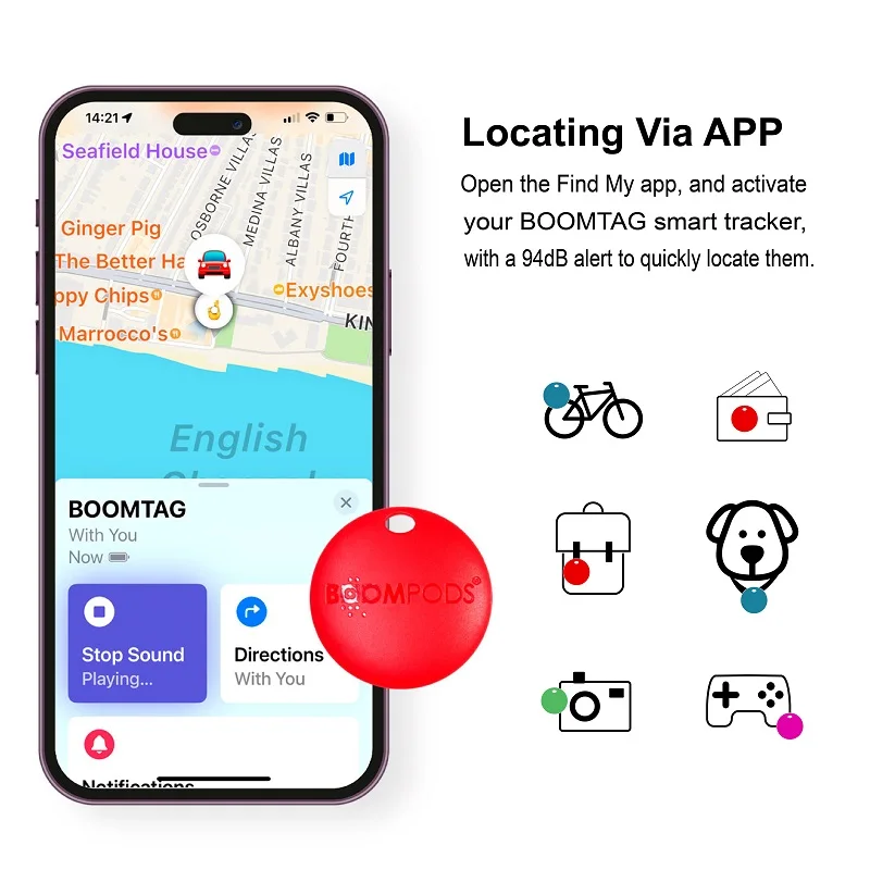 Smart Tag for apple Airtag GPS Position Tracker Car Key Luggage Backpack Tracker Finder Device For Apple Find My App IOS Only 2