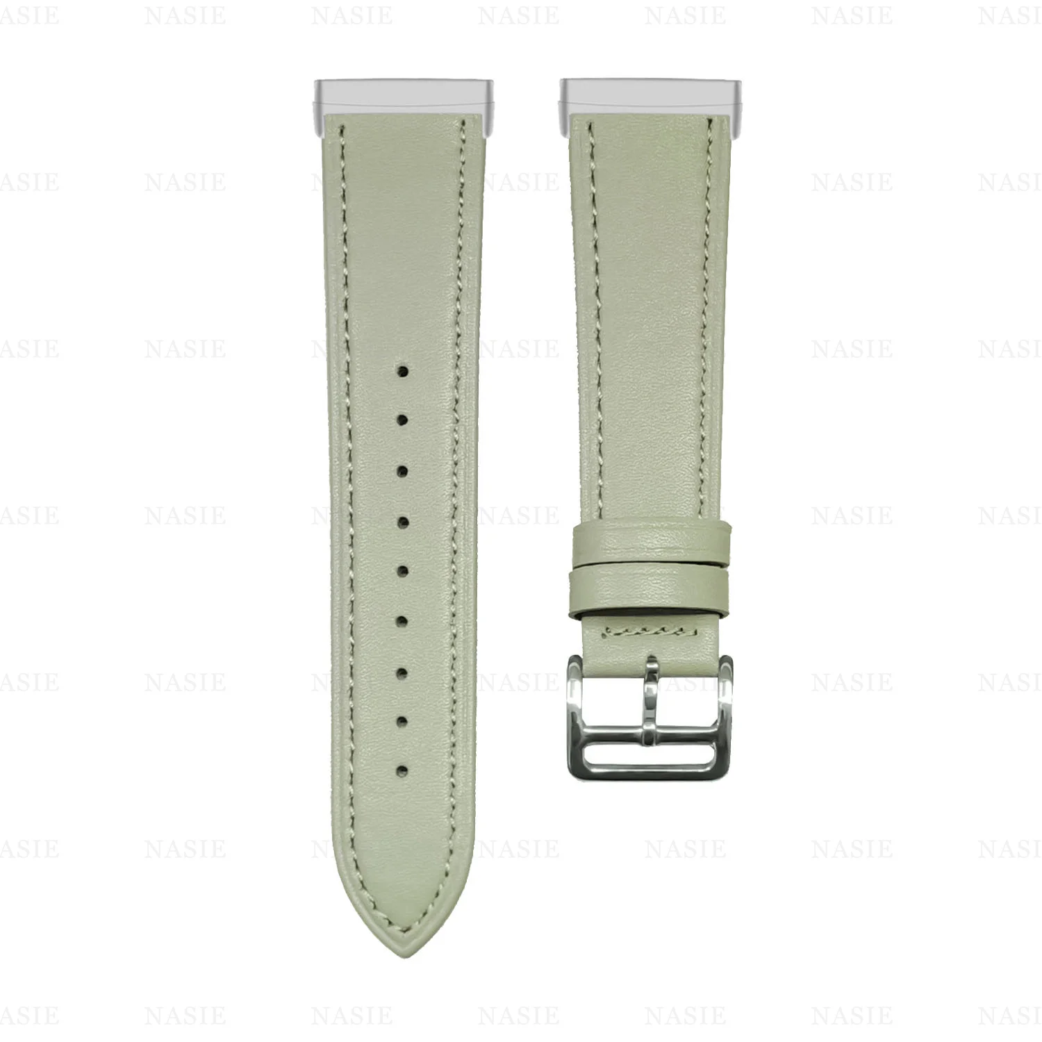 Premium Leather Band for Fitbit Versa and Sense - Men's Watch Bracelet Replacement Strap