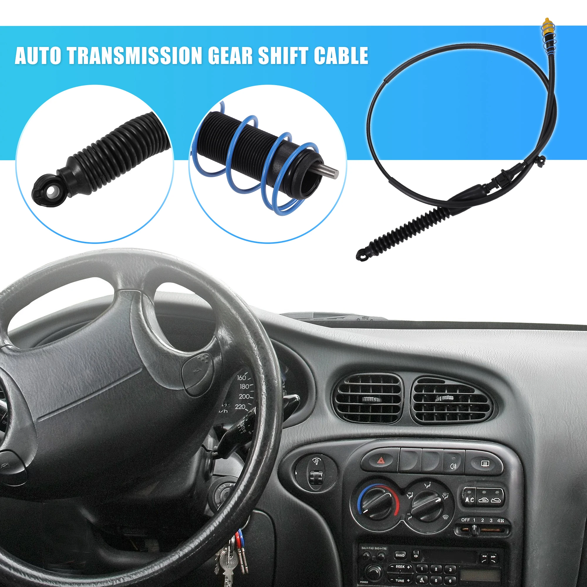X Autohaux 1 Pcs Auto Transmission Shift Cable Replacer for Chevrolet Express 1500 2009 for Chevrolet Express 2500 3500