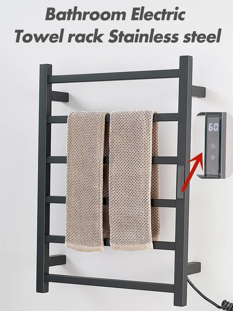 Toallero eléctrico con calefacción, equipo de baño de acero inoxidable, Control de temperatura y tiempo, toallero inteligente para el hogar|Radiadores toalleros| AliExpress
