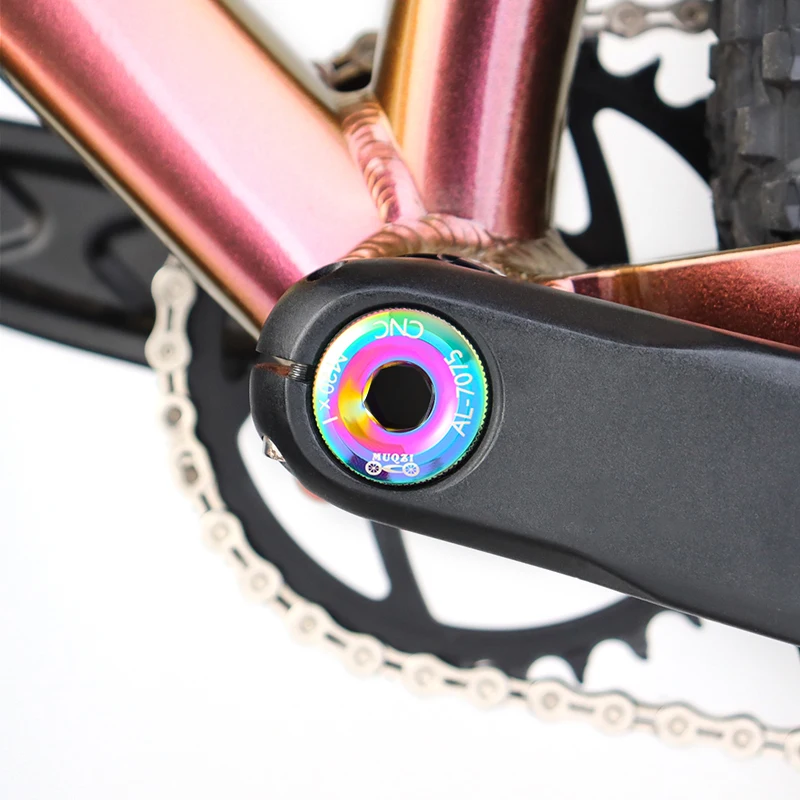 Bike Crank Cover Crank Cover Screw Cap M20 MTB Crankset Aluminum Road Bike Fitting 10 Colors