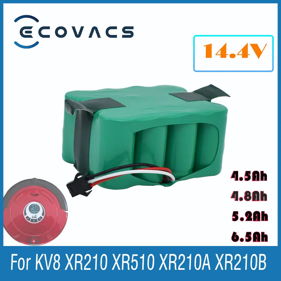 

Ecovacs14.4V4500/4800/5200/6500mAh Ni-Mh Sc Oplaadbare Batterij Voor KV8XR210/510/210A/210B XR510B XR510C Stofzuiger Vegen Robot