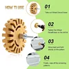 Decal Removal Rubber Eraser Wheel with Drill Adapter Kit Car Sticker Remover Paint Cleaner Car Polish Auxiliary Car Acessories 2