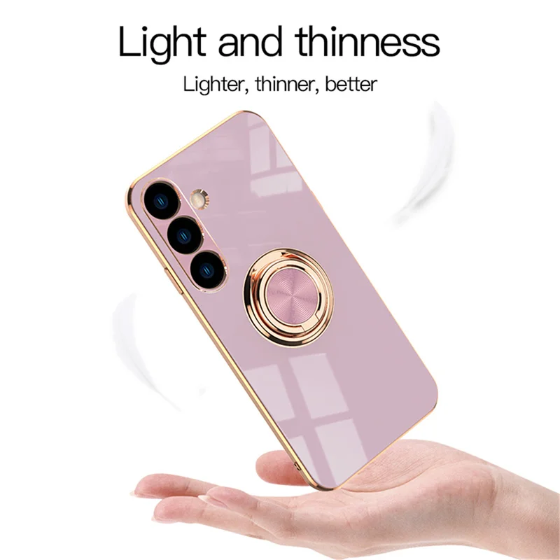 Premium Plating Ring Magnetic Holder Phone Case Cover