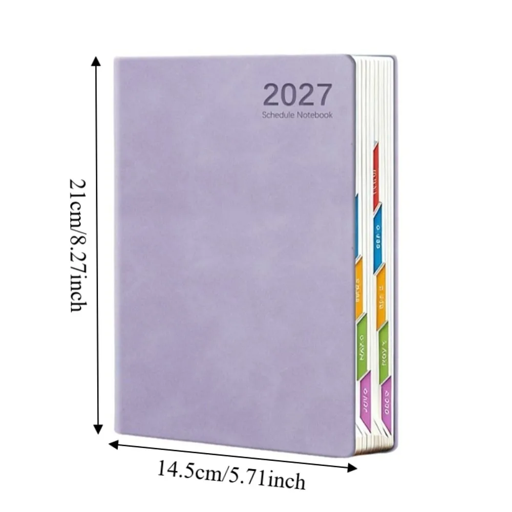 Agenda Giornaliera 2027 da 320 Pagine, Taccuino Portatile in Inglese/Spagnolo, Pianificatore Efficiente, Calendario Pratico - immagine 6