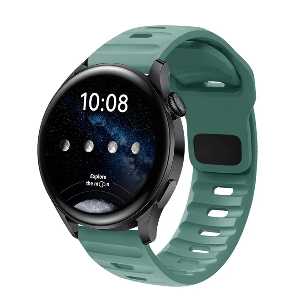 Silicone Sport Strap - Premium Wristband for Smartwatches (20mm & 22mm)