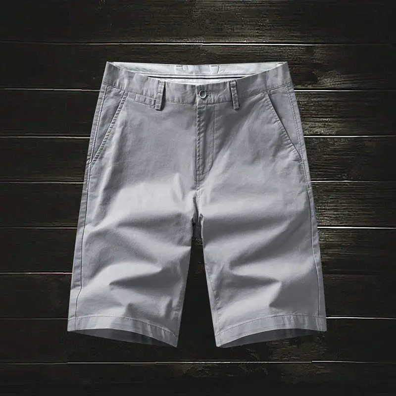 

Shorts Mens Summer 2023 Casual Cotton Shorts Work Trousers Knee Length Daily Work Wear Clothes Men Shorts Breathe Cool B51