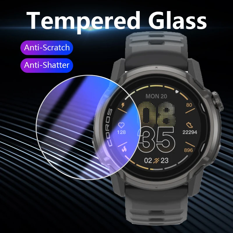 Für COROS APEX 4 APEX4 46mm 42mm Klar / Anti-Violett-Licht 2.5D 9H Gehärtetes Glas Schutzfolie Displayschutz – Detail 3