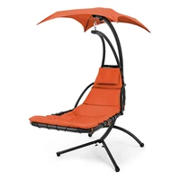 Hanging Curved Chaise Garden Furniture Outdoor Swing Chair Modern Design Cradle Patio Swing Chair 5
