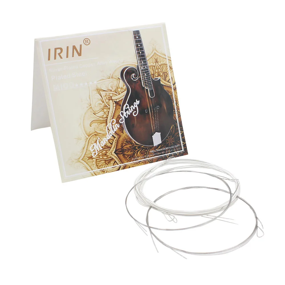 Description Picture 2 of item6Pcs/Set Mandolin Strings M100 Silver Plated Copper Alloy Wound High Quality Plated Steel Smooth String Mandolin Accessories