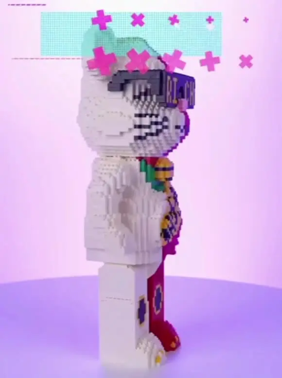 YKO 2204 Animal World Skull Bear Pet Doll LED Light Luminous