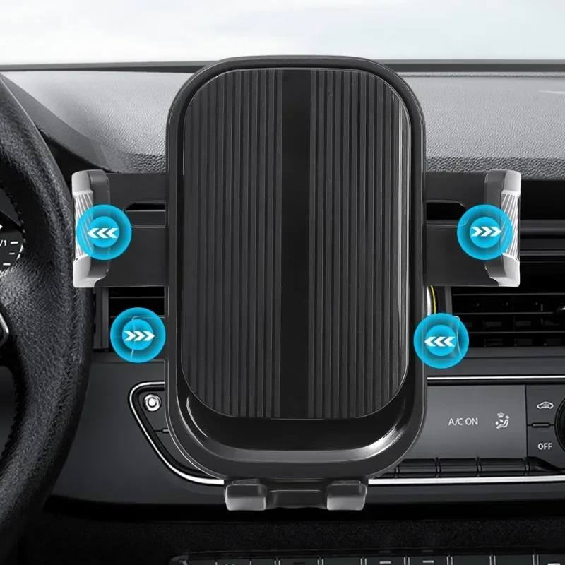 Car Vent GPS Navigation Phone Holder 360&deg; Rotation Universal Spiral Hook Vent Gravity Vehicle Bracket for 4.7-7.2inch Smartphone