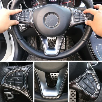Copertura Decorativa per Volante Auto per Mercedes Benz Classe A B C E GLA GLC CLA GLE GLS W246 W205 W213 X253 X156