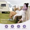 Travel Neck Pillow with Bluetooth Headset, Memory Foam Airplane Pillow for Head Support, Ergonomic Design Traveling Music Pillow 2