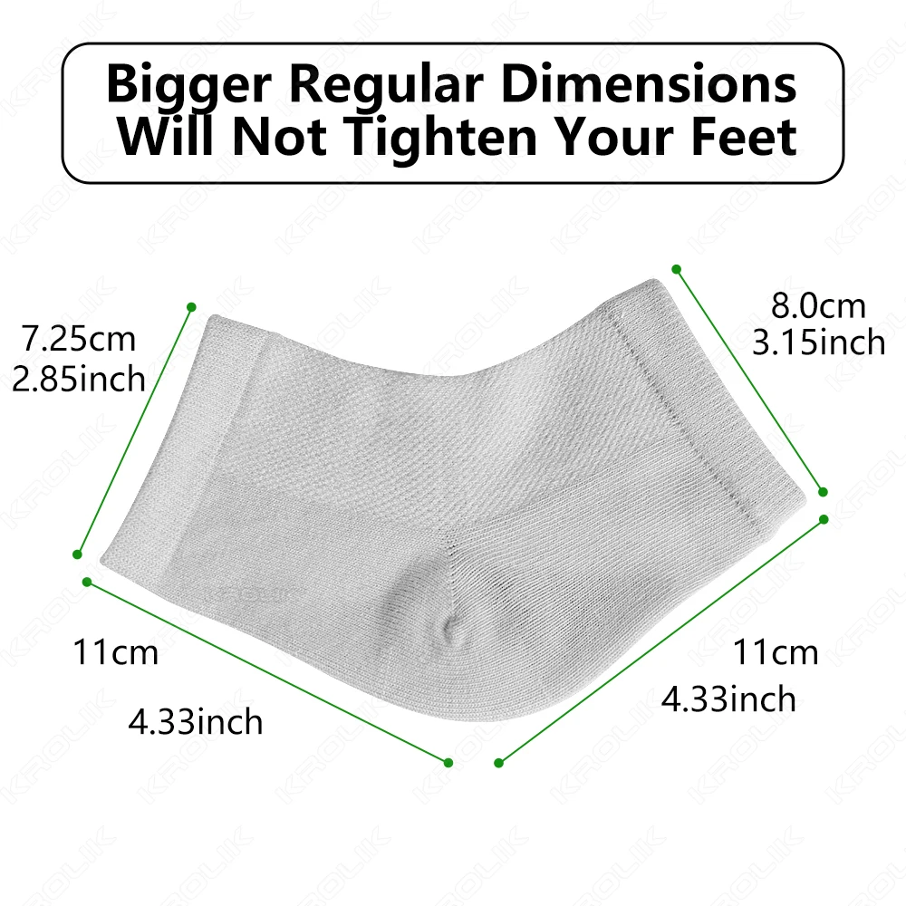 1pair Silicone Moisturizing Gel Heel Socks Reusable Anti Cracked Chapped Foot Smooth Skin Care Exfoliating Foot Protector Tools