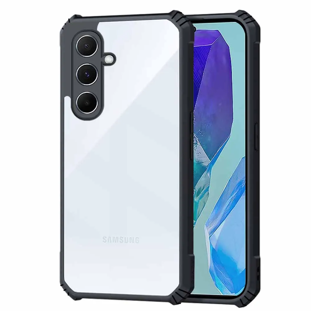Cover Posteriore Con Cornice In Tpu Acrilico Trasparente Per Samsung Galaxy M55 M 55 55 M Custodia Antiurto Paraurti Armor Fundas Per Samsung M55 Sm-M