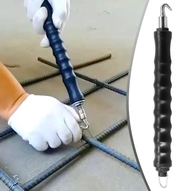 Herramienta Refuerzo Armadura Herramienta De Atado Para Armadura - Twist De Alambre Semiautomático, Gancho Retráctil, 30.5 Cm Gancho Retráctil Refuerzo