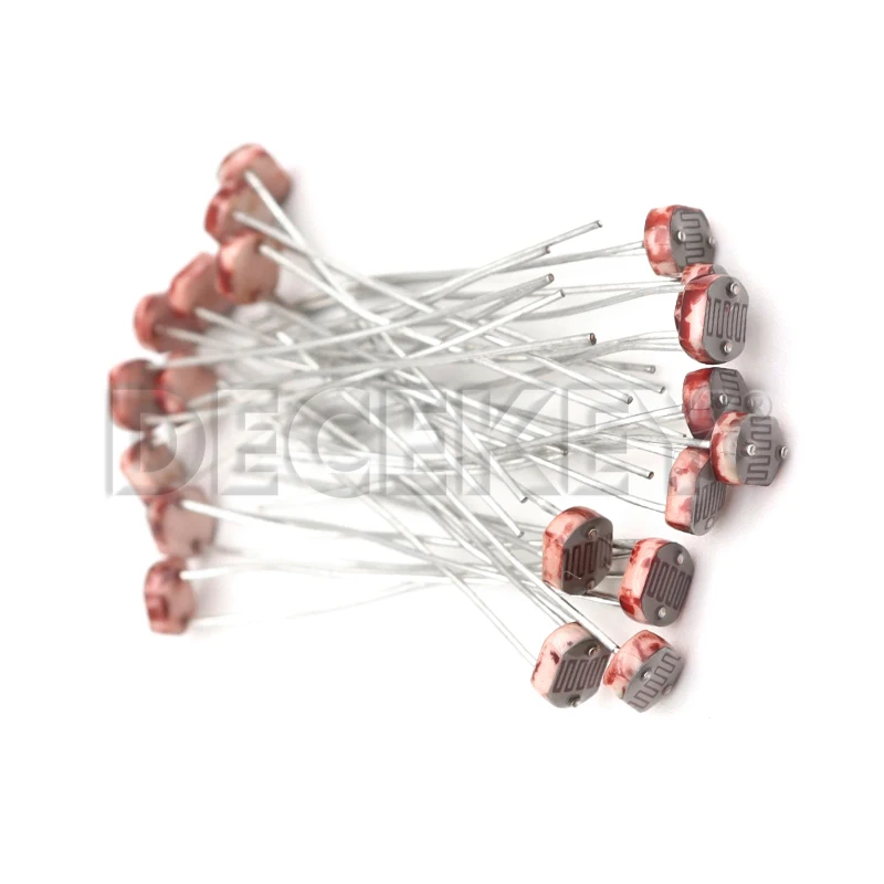 20PCS LDR Photo Light Sensitive Resistor 5528 GL5528 5537 5506 5516 5539 For Arduino DIY photo resistor light sensitive resistor