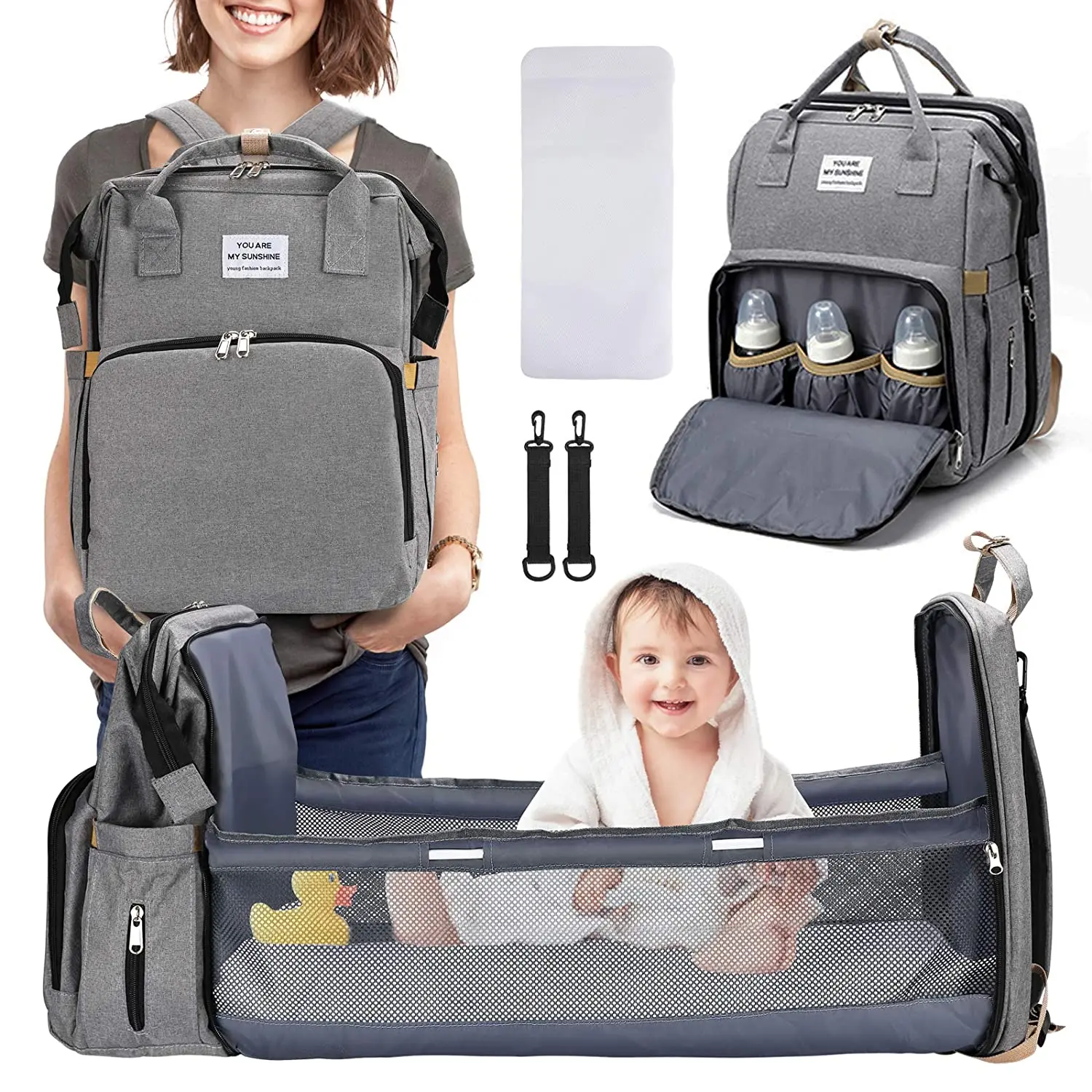 Baby Changing Station - Diaper Bag Backpack