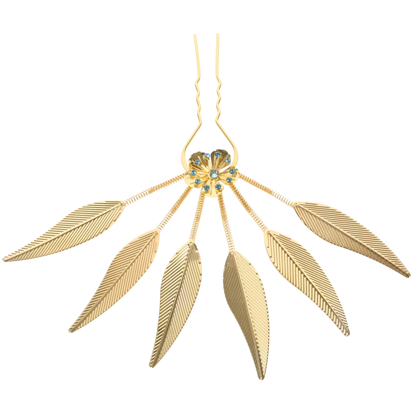 

Peacock Leaf Hairpin Claw Clips Styling Accessories Wedding Forks Women Decorative Stick Girl Zinc Alloy Miss Vintage