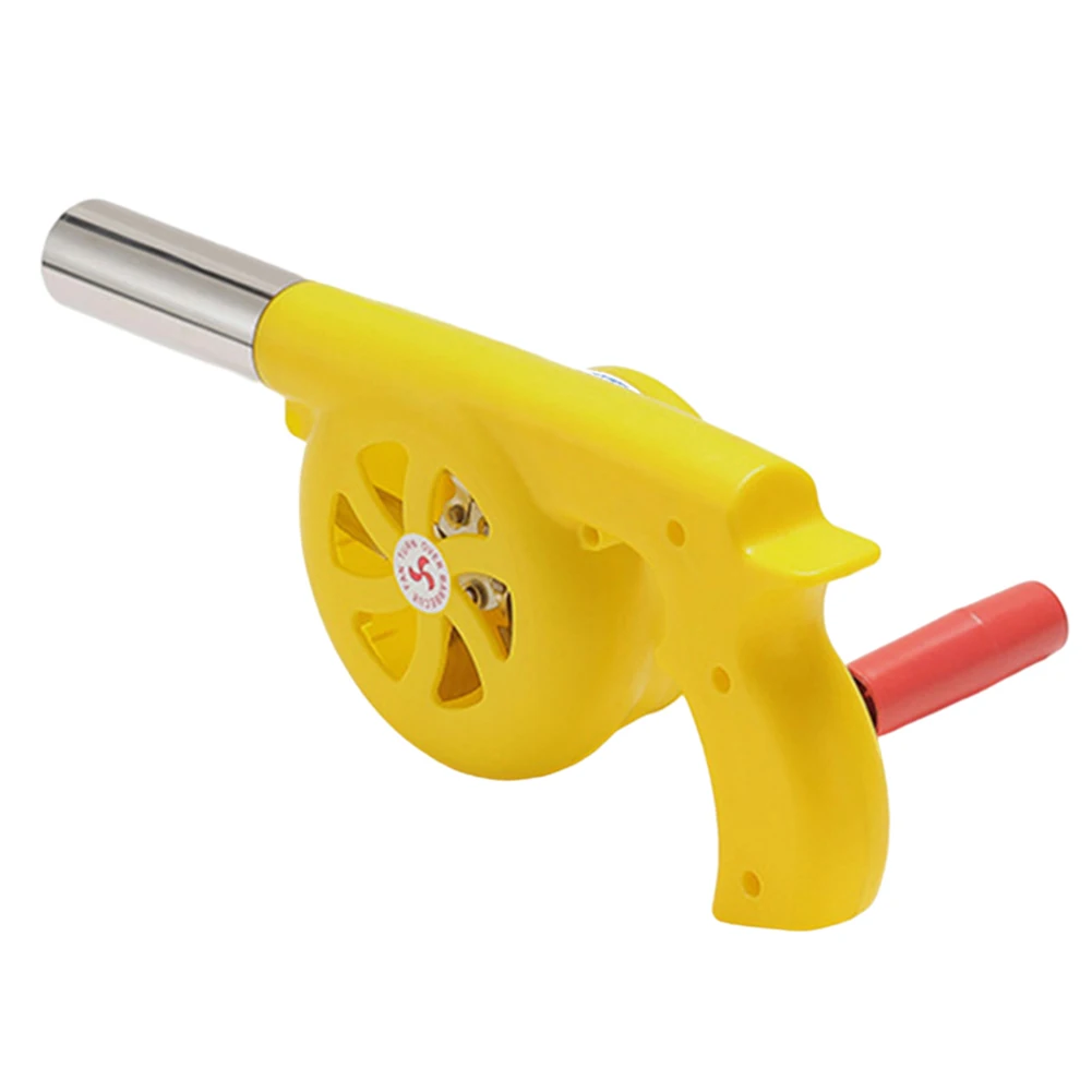 Air Blower BBQ Fan Hand Blower Hand Crank Fan Air Blower Fast Fire Starter Lightweight Grill Picnic Camping Stove Accessories Portable
