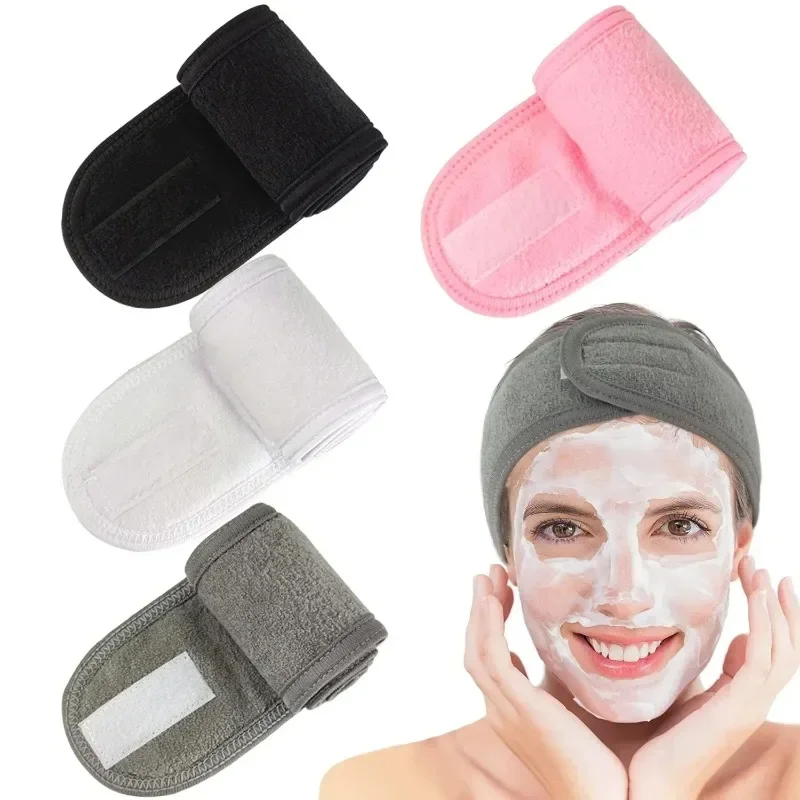 

Adjustable Head Band Wide Hairband Yoga Spa Bath Shower Makeup Wash Face Cosmetic Headband for Women Ladies Make Up Accessories