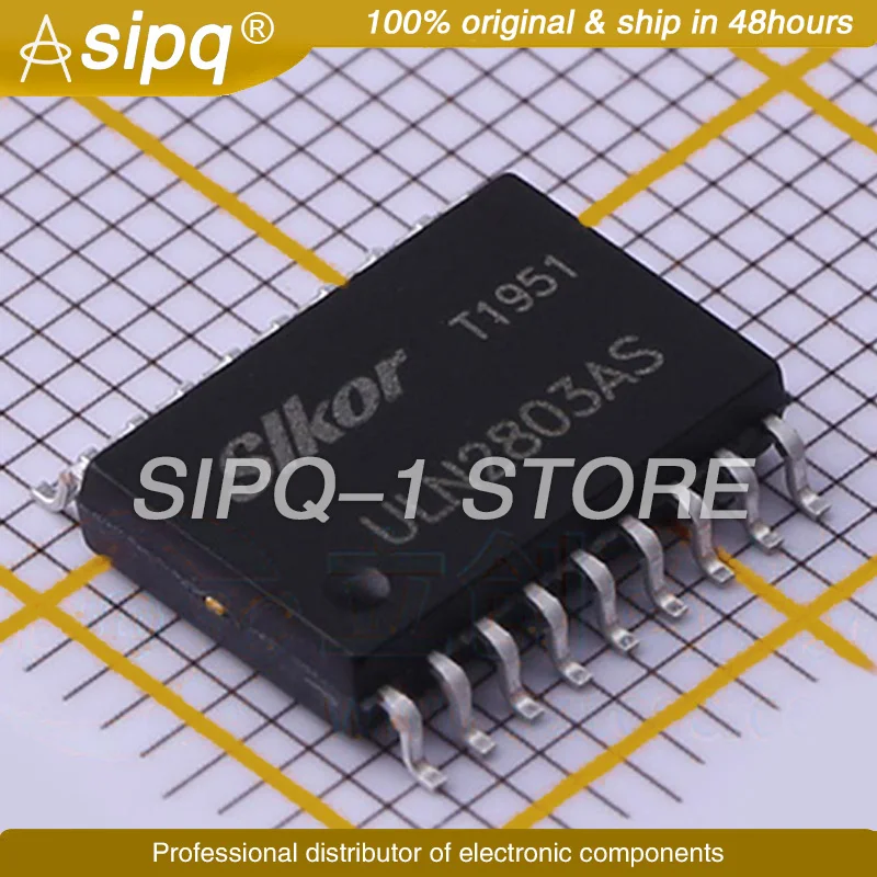 

1 Катушка 2000 шт./лот ULN2803AS SOP-18-300mil маркировка: ULN2803AS совершенно новый и оригинальный товар