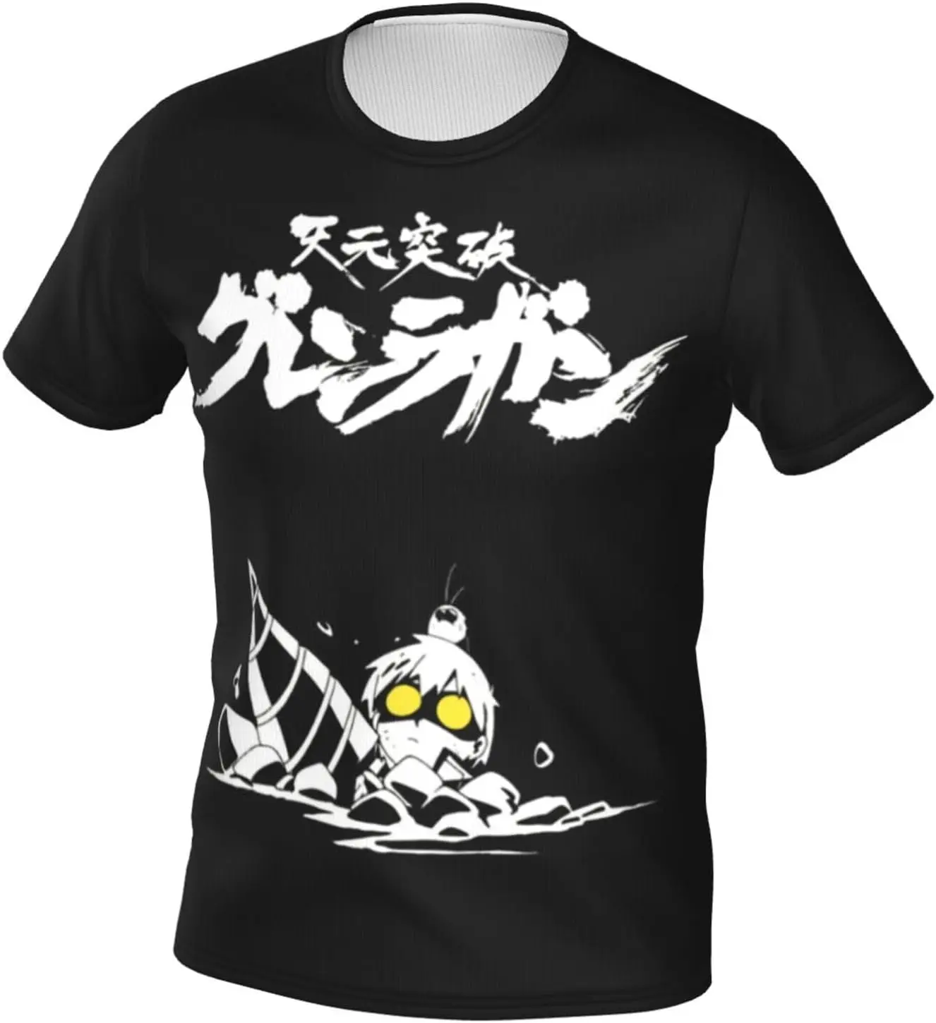 

Anime Manga Gurren Lagann T Shirt Mens Fashion Casual Shirts Summer Short Sleeve Tee