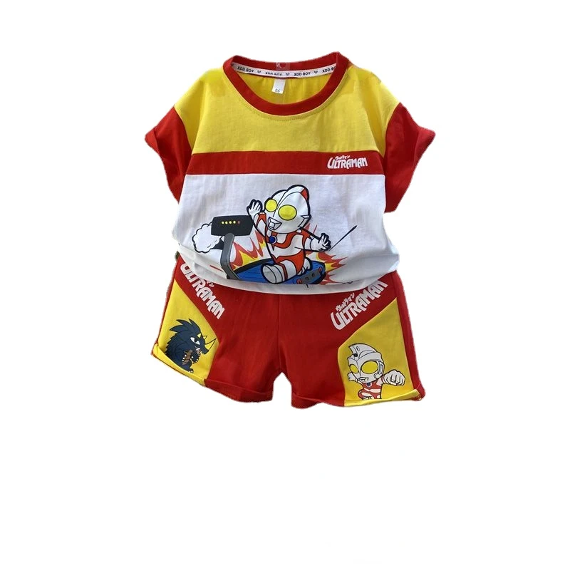 

Ultraman animation peripheral children's clothing boys summer suit baby summer children cool handsome fashionable sports clothes