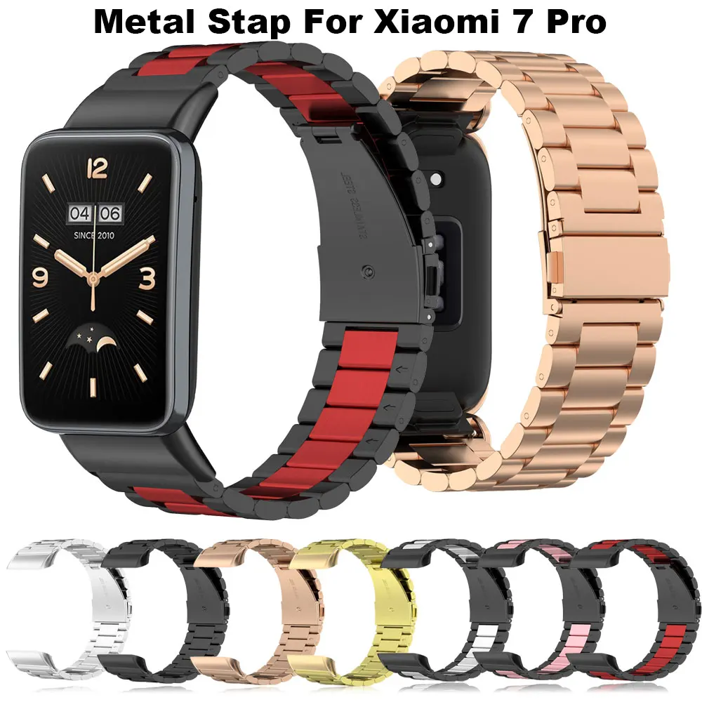 

For Xiaomi Band 7 Pro Strap Stainless Steel Metal Watchband Bracelets For Mi Band 7 Pro Miband 7Pro Watch Bracelet Wristband