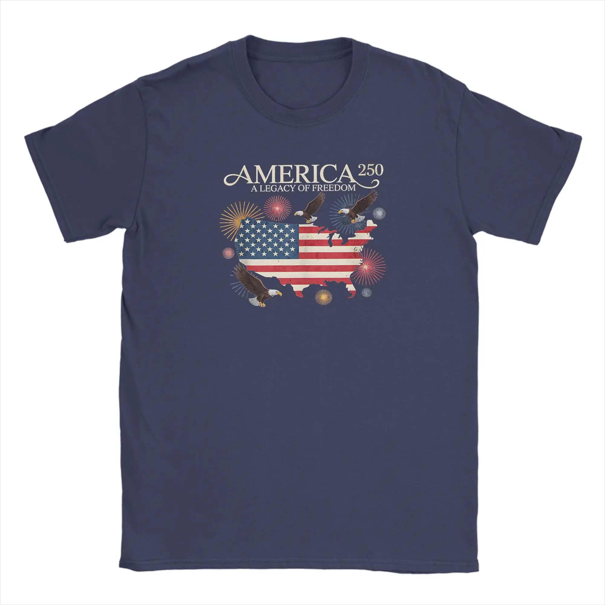 Vintage 250th Anniversary US Flag Short Sleeve T-Shirt