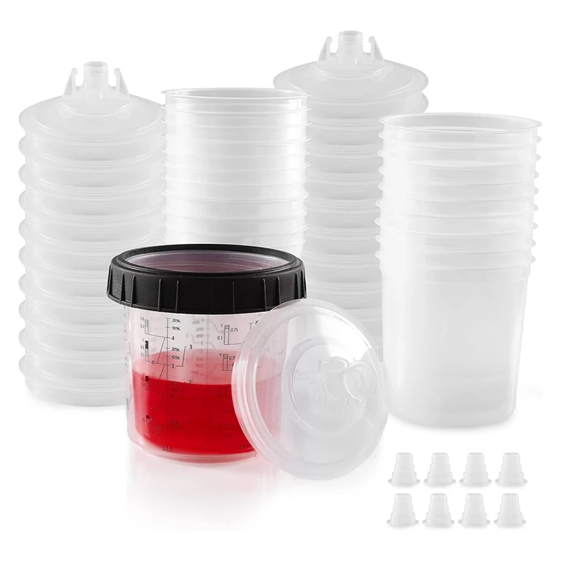 

Spray Cup Spray Guncup Liner And Lid System 20 Paint Cup Set Kit 20 Oz (600 Ml) Set Kit