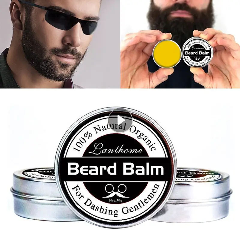 

Men's Beard Care Natural Smooth Beard Professional Beard Balm For Smooth Styling New Healthy Facial Hair Beard Balm Beard Growth