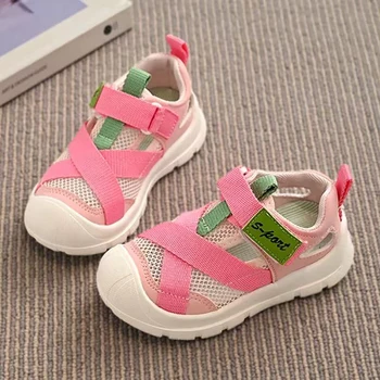 Summer Sport Shoes For Children Hollow Breathable Kid's Sneakers Anti-slippery Trend Fashion Boy's Girl's Sneakers Sandals