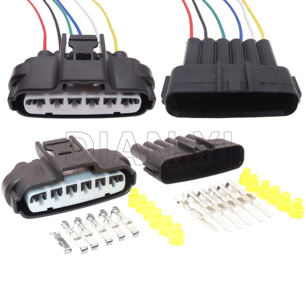 

1 Set 6 Way Starter Auto Throttle Plugs MG643796 Car Accelerator Pedal Socket For Toyota Mitsubishi 90980-11858 7283-1968-30
