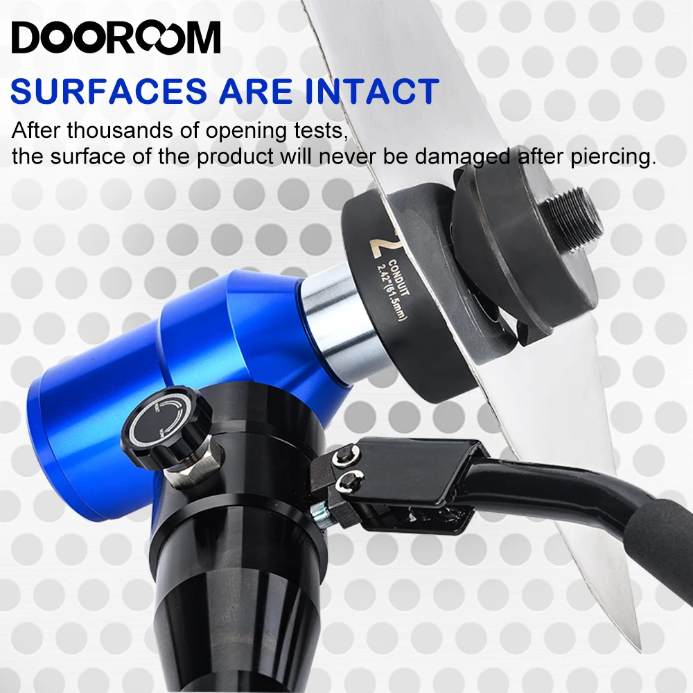 DOOROOM Manual Hydraulic Tool Set with 6 Molds 22.5mm 28.3mm 34.6mm 43.2mm 49.6mm 61.5mm Hydraulic Punching Drilling Machine 4