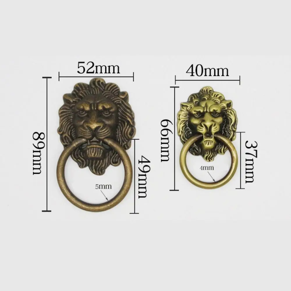 Zinc Alloy Lion Head Door Handle Kitchen Cabinet Pull
