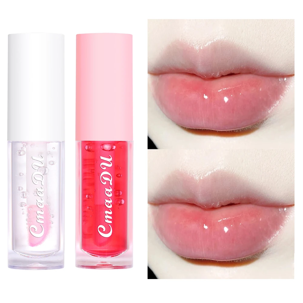 lip makeup lip balm lip glaze lip lacquer lip tint lip stain lip gloss lip oil lip plumper Fruit Lip Gloss Temperature Color Changing Mirror Lip Oil Plumping Moisturizing Reducing Lines Waterproof Balm Cosmetics
