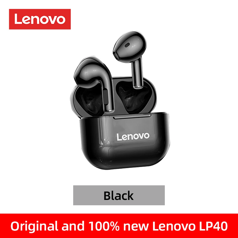 Lenovo LP40 LP40 Pro Bluetooth Earphones Wireless Earbuds Control Touch Headphones  Long Standby Microphone Headset For Phone best running headphones Earphones & Headphones