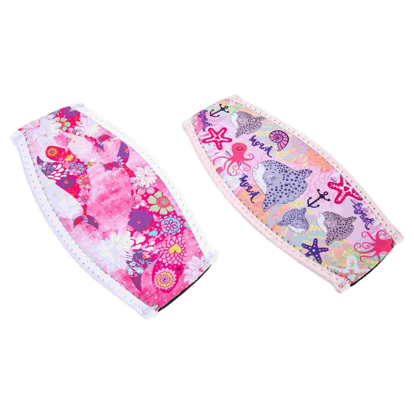 

Diving Mask Strap Covers Decorative Printing Swim Mask Strap Covers Snorkeling Cover Hair Care Straps Neoprene Strap Covers