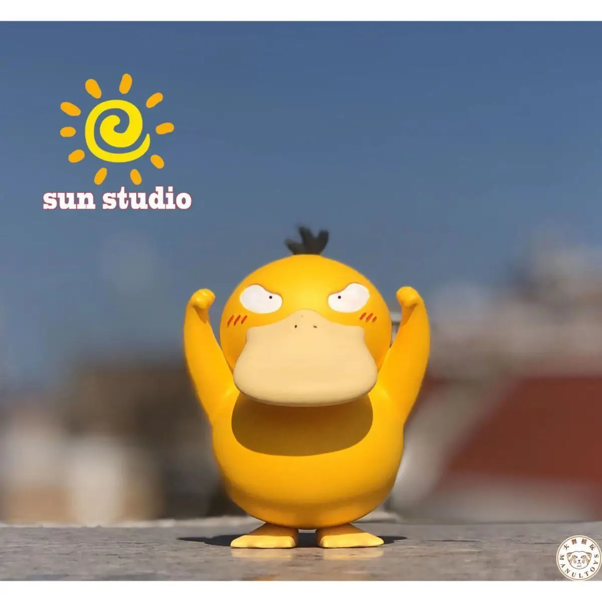 Pokemon Psyduck Figur Anime Peripherie Nette Ente Handgemachte Modell Desktop Dekoration Auto Ornament Sammeln Spielzeug PVC Modell Puppe Geschenk – Detail 4