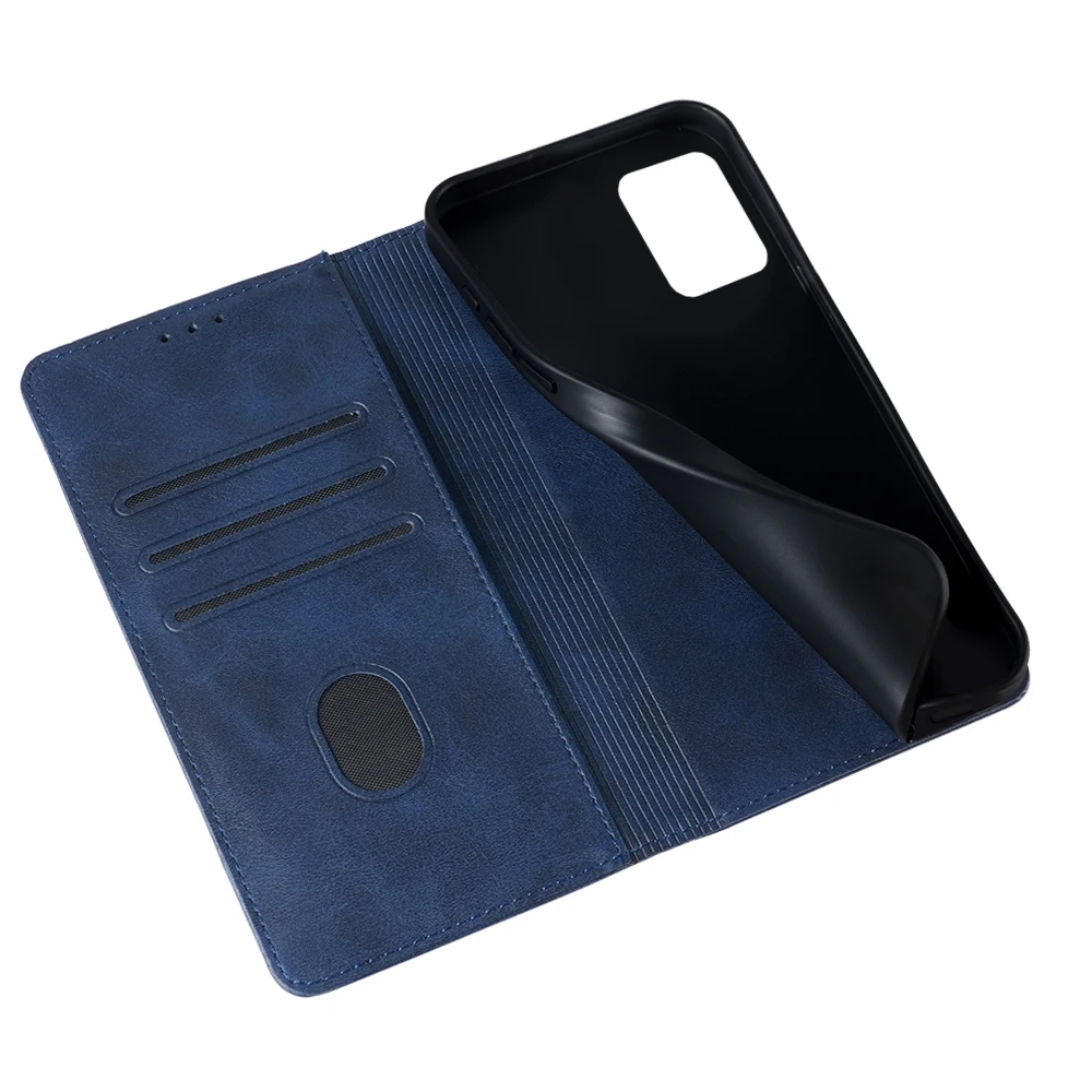 Premium Business Leather Flip Wallet Phone Case with Magnetic Stand Feature