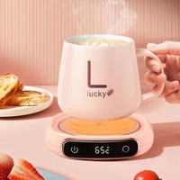 Smart Coffee Cup Warmer Electric Mug Heater for Milk Tea Food Portable Heating Coaster 3 Gear Settings Auto-off Cup Warming Pad 1