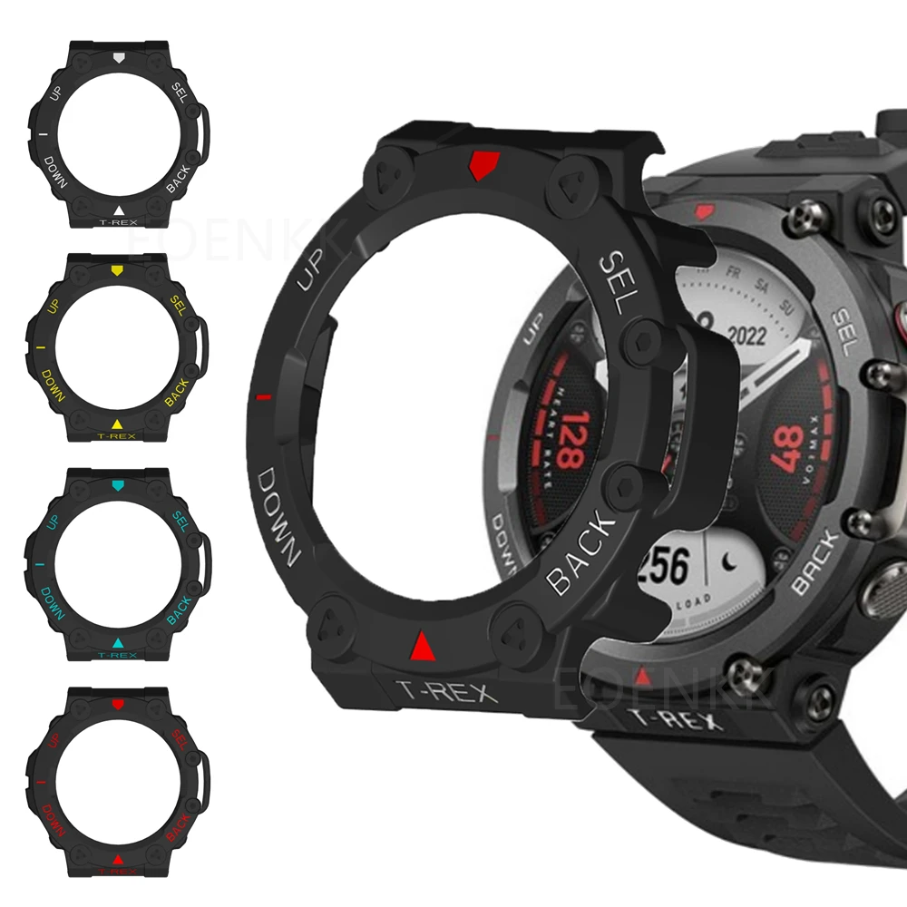 Brotect AirGlass Pellicola Protettiva In Vetro Ibrido Per Huami Amazfit T-Rex 2 (3 Pezzi) - Durezza 9H, Anti-Impronta
