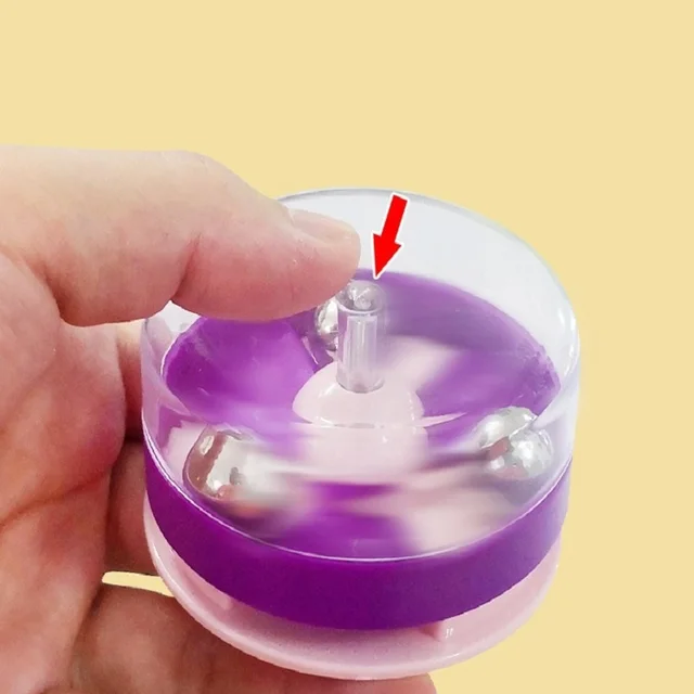 Creative Decompression Running Bead Ball Disc Spinner PressTo rotate Vent Relieve Stress  Desk Toys Office Kids Fidget Toys 3