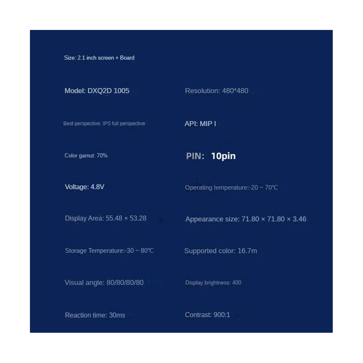  LCD ȭ, 2.1 ġ, 480x480,  IPS ÷, RGB SPI ̽ ̹ , Ʈ  ϵ 