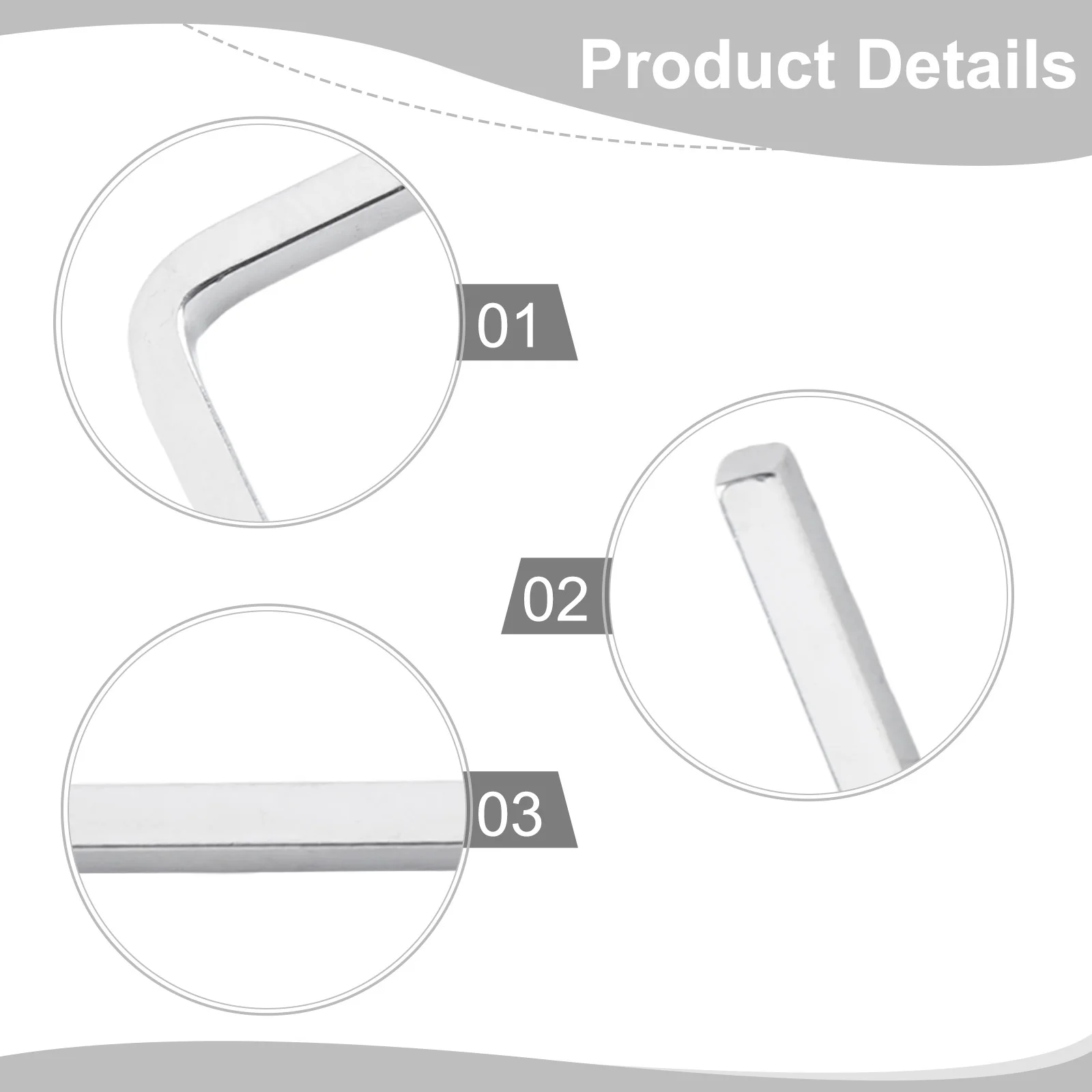 1pc L Form Platz Schlüssel 4 Punkt Schlüssel Schraubendreher 3mm/4mm/5mm/6mm/7mm/10mm Spanner Hand Werkzeuge Für Festziehen Vierkant Schraube – Detail 5
