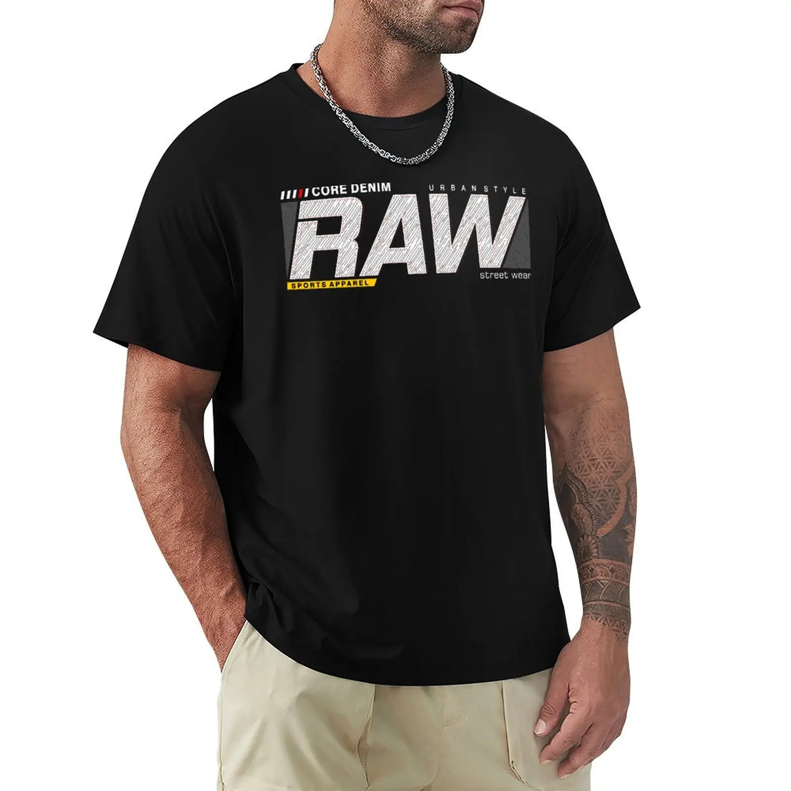 

Core Raw T-Shirt funnys oversized korean fashion mens t shirts pack