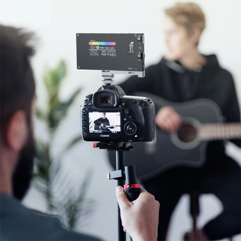 Description Picture 6 of itemPixel G1S RGB LED Video Fill Light Full Color 2500K-8500K Built-in Lithium Battery for Camera Smartphone Professional Lamp