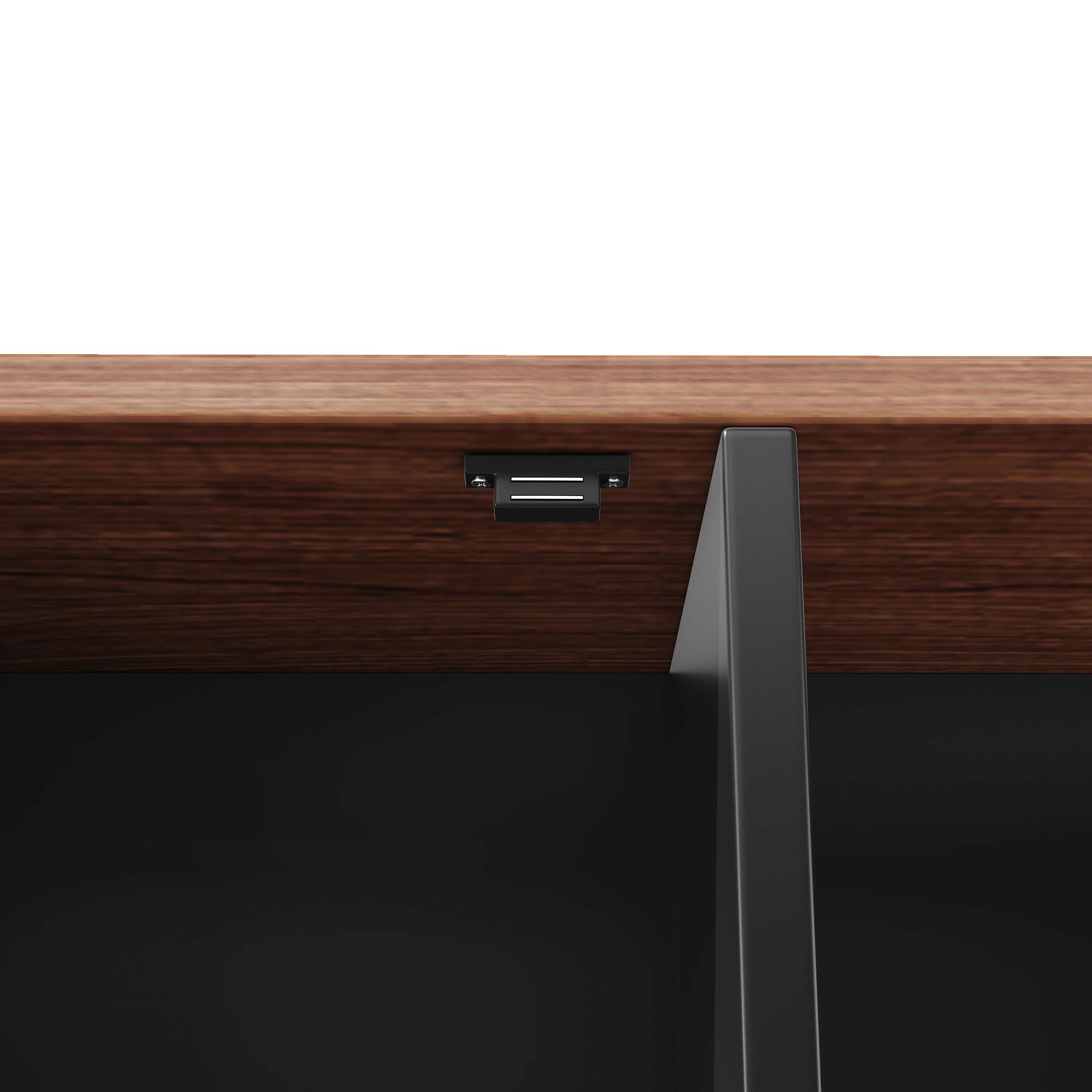 Küchenschränke (115 × 40 × 174,7 cm), hohe Küchensideboards, Sideboards, Küchenschränke mit Schiebetüren und LED-Beleuchtung – Detail 10